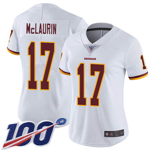 Washington Redskins Limited White Women Terry McLaurin Road Jersey NFL Football 17 100th Season